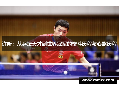 许昕：从乒坛天才到世界冠军的奋斗历程与心路历程